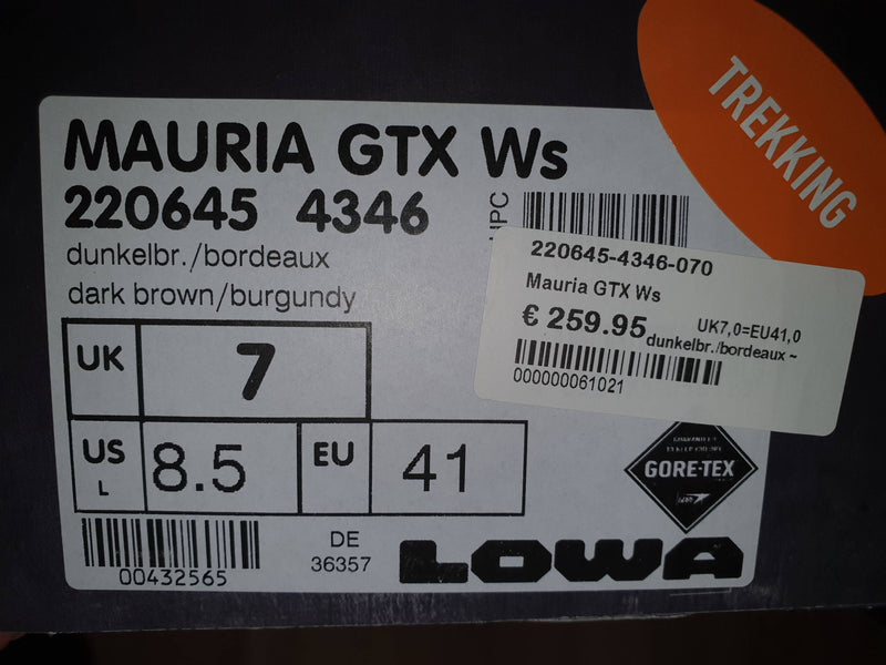 LOWA MAURIA GTX Ws gr 41